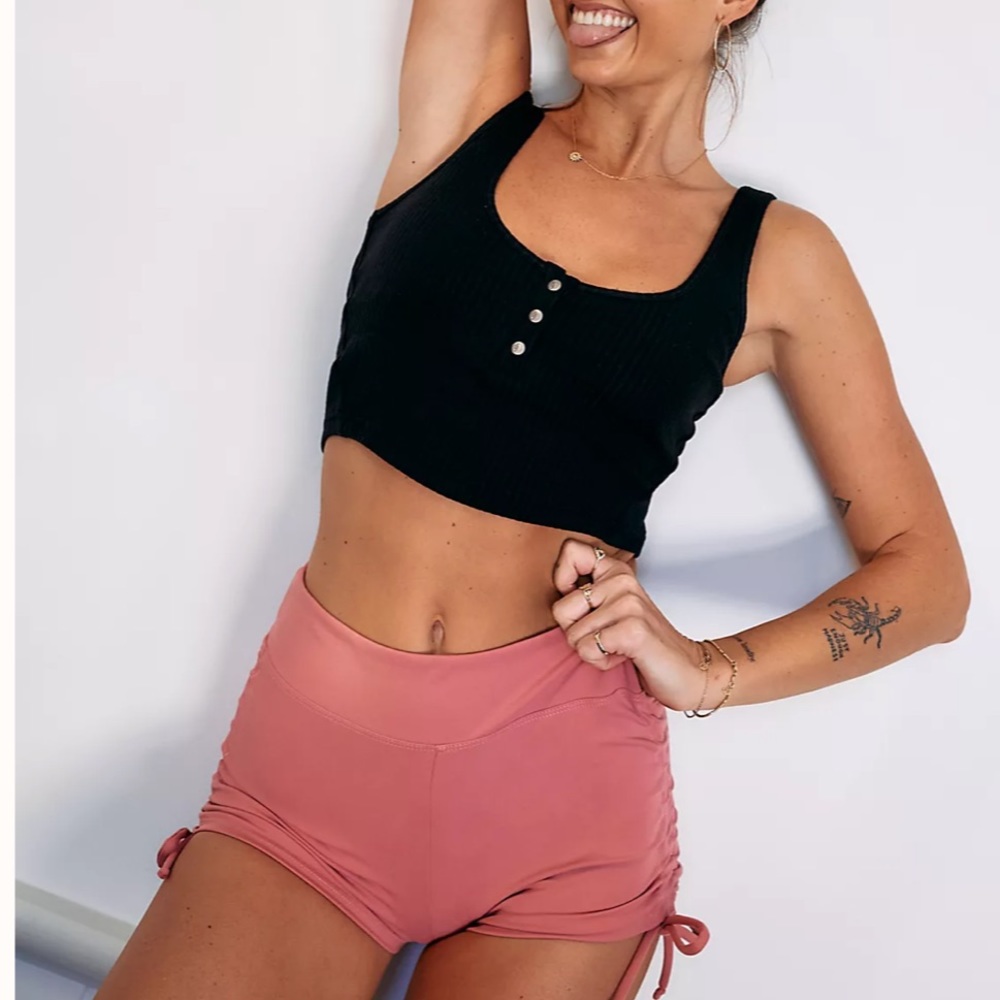 Free people side tie shorts